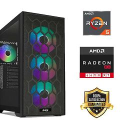 FuturaIT Back2School PC (AMD  Ryzen 5 5600X, 16GB RAM, SSD 1TB, RX 6650XT, 550W, Midi ATX) 