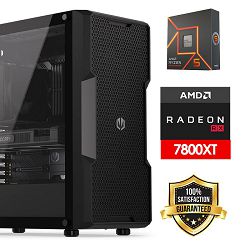 FuturaIT Back2School PC (AMD Ryzen 5 7600X, 32GB RAM, SSD 1TB, RX 7800XT, 750W, Midi ATX) 