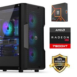 FuturaIT Back2School PC (AMD Ryzen 5 7600X, 32GB RAM, SSD 2TB, RX 7900XT, 750W, Midi ATX)