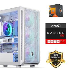 FuturaIT Back2School PC (AMD Ryzen 5 7600X3D, 32GB RAM, SSD 2TB, RX 9070XT, 850W, Midi ATX) 