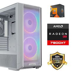 FuturaIT Back2School PC (AMD Ryzen 5 7600X3D, 32GB RAM, SSD 2TB, RX 7900XT, 850W, Midi ATX)