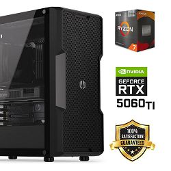 FuturaIT Back2School PC (AMD Ryzen 7 5700X3D, 32GB RAM, SSD 2TB, RTX 5060Ti, 750W, Midi ATX) 