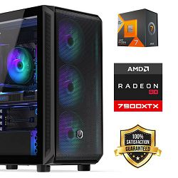FuturaIT Back2School PC (AMD Ryzen 7 7800X3D, 32GB RAM, SSD 2TB, RX 7900XTX, 1000W, Midi ATX) 