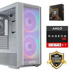 FuturaIT Back2School PC (AMD Ryzen 7 9700X, 32GB RAM, SSD 1TB, RX 9070XT, 850W, Midi ATX) 