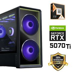 FuturaIT Back2School PC (AMD Ryzen 7 9800X3D, 32GB RAM, SSD 2TB, RTX 5070Ti, 1000W, Midi ATX)