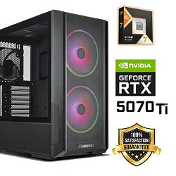 FuturaIT Back2School PC (AMD Ryzen 7 9800X3D, 32GB RAM, SSD 2TB, RTX 5070Ti, 1000W, Midi ATX)