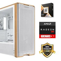 FuturaIT Back2School PC (AMD Ryzen 7 9800X3D, 32GB RAM, SSD 2TB, RX 9070XT, 1000W, Midi ATX) 