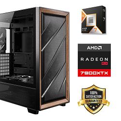FuturaIT Back2School PC (AMD Ryzen 7 9800X3D, 32GB RAM, SSD 2TB, RX 7900XTX, 1000W, Midi ATX) 