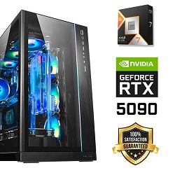 FuturaIT Back2School PC (AMD Ryzen 7 9800X3D, 32GB RAM, SSD 4TB, RTX 5090, 1000W, Midi ATX) 
