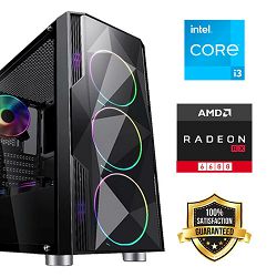 FuturaIT Back2School PC (Intel i3 12100F, 16GB RAM, SSD 500GB, RX 6600, 550W, Midi ATX)