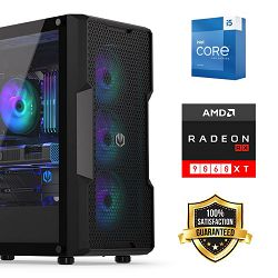 FuturaIT Back2School PC (Intel i5 14600K, 32GB RAM, SSD 1TB, RX 9060XT, 700W, Midi ATX)