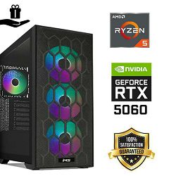 FuturaIT BB Gamer PC (AMD Ryzen 5 5500, 16GB RAM, SSD 1TB, RTX 5060, 650W, Midi ATX)