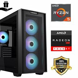 FuturaIT BB Gamer PC (AMD Ryzen 5 5500, 16GB RAM, SSD 1TB, RX 9060XT, 650W, Midi ATX) Poklon