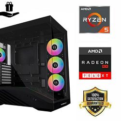 FuturaIT BB Gamer PC (AMD Ryzen 5 5500, 16GB RAM, SSD 1TB, RX 9060XT, 650W, Midi ATX) Poklon