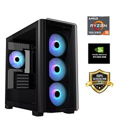 FuturaIT BB Gamer PC (AMD Ryzen 5 7500F, 16GB RAM, SSD 1TB, RTX 3060 12GB, 750W, Midi ATX)