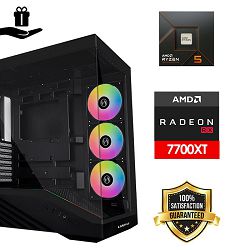 FuturaIT BB Gamer PC (AMD Ryzen 5 7500F, 16GB RAM, SSD 1TB, RX 7700X , 750W, Midi ATX)