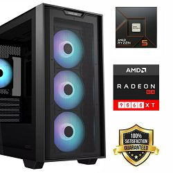 FuturaIT BB Gamer PC (AMD Ryzen 5 7500F, 16GB RAM, SSD 1TB, RX 9060XT, 650W, Midi ATX) 