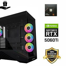 FuturaIT BB Gamer PC (AMD Ryzen 5 7500F, 32GB RAM, SSD 1TB, RTX 5060Ti , 650W, Midi ATX)