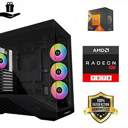 FuturaIT BB Gamer PC (AMD Ryzen 5 7500X3D, 32GB RAM, SSD 1TB, RX 9070XT, 750W, Midi ATX)