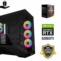 FuturaIT BB Gamer PC (AMD Ryzen 7 5700X, 16GB RAM, SSD 1TB, RTX 5060Ti, 650W, Midi ATX) Poklon