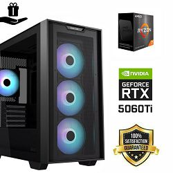 FuturaIT BB Gamer PC (AMD Ryzen 7 5700X, 16GB RAM, SSD 1TB, RTX 5060Ti, 650W, Midi ATX) Poklon