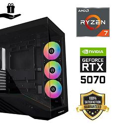 FuturaIT BB Gamer PC (AMD Ryzen 7 5700X, 32GB RAM, SSD 1TB, RTX 5070, 750W, Midi ATX) Poklon