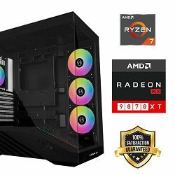 FuturaIT BB Gamer PC (AMD Ryzen 7 5700X, 32GB RAM, SSD 1TB, RX 9070XT, 750W, Midi ATX)