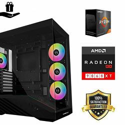 FuturaIT BB Gamer PC (AMD Ryzen 7 5800X, 32GB RAM, SSD 1TB, RX 9060XT, 750W, Midi ATX) Poklon