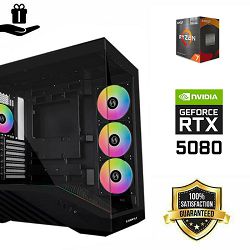 FuturaIT BB Gamer PC (AMD Ryzen 7 5800X3D, 32GB RAM, SSD 2TB, RTX 5080, 1000W, Midi ATX) 