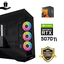 FuturaIT BB Gamer PC (AMD Ryzen 7 7800X3D, 32GB RAM, SSD 2TB, RTX 5070Ti, 1000W, Midi ATXMidi ATX)