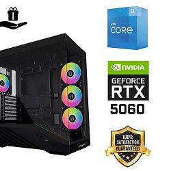 FuturaIT BB Gamer PC (Intel i3 12100F, 16GB RAM, SSD 1TB, RTX 5060, 650W, Midi ATX) Poklon