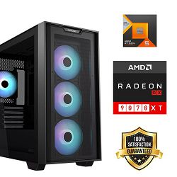 FuturaIT Black Friday GamerPC (AMD Ryzen 5 7500X3D, 32GB RAM, SSD 2TB, RX 9070XT, 750W 80+ Gold, Midi ATX)  