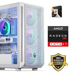FuturaIT Black Friday GamerPC (AMD Ryzen 7 9800X3D, 32GB RAM, SSD 2TB, RX 9070XT, 1000W, Midi ATX)  