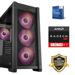 FuturaIT Black Friday GamerPC (Intel i7 13700K, 32GB RAM, SSD 2TB, RX 9070XT, 1000W 80+ Gold, Midi ATX)  