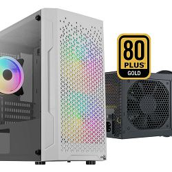 FuturaIT Combo (Mini ATX White + 550W 80+ Gold)