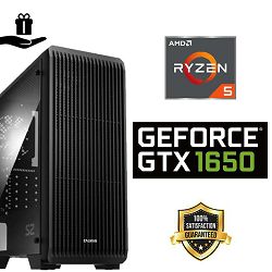 FuturaIT ECO GamerPC (AMD Ryzen 5 5500, 16GB RAM, SSD 480GB, GTX 1650, 500W,Midi ATX) Poklon