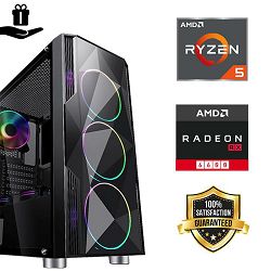 BF- FuturaIT ECO GamerPC (AMD Ryzen 5 5600, 16GB RAM, SSD 1TB, AMD RX 6600, 650W, Midi ATX) Poklon