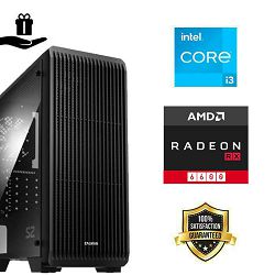 FuturaIT ECO GamerPC (Intel i3 12100F, 16GB RAM, SSD 480GB, RX 6600, 500W, Midi Case) Poklon