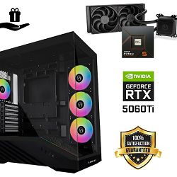 FuturaIT Elite Gamer PC (AMD Ryzen 5 7500F, 32GB RAM, SSD 2TB, RTX 5060Ti, 750W, Midi ATX) Poklon