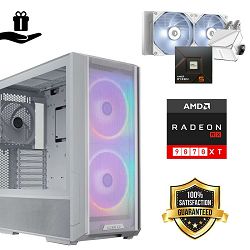 FuturaIT Elite Gamer PC (AMD Ryzen 5 7600X, 32GB RAM, SSD 2TB, RX 9070XT, 850W, Midi ATX) Poklon