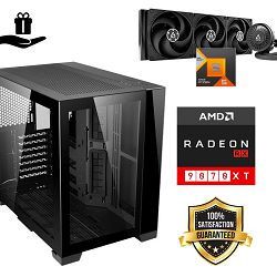 FuturaIT Elite Gamer PC (AMD Ryzen 5 7600X3D, 32GB RAM, SSD 2TB, RX 9070XT, 850W, Midi ATX) Poklon 