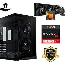 FuturaIT Elite Gamer PC (AMD Ryzen 5 7600X3D, 32GB RAM, SSD 2TB, RX 9070XT, 850W, Midi ATX) Poklon 