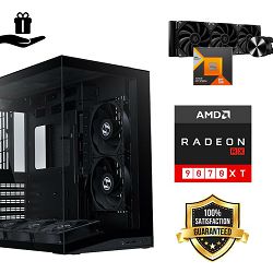 FuturaIT Elite Gamer PC (AMD Ryzen 5 7600X3D, 32GB RAM, SSD 2TB, RX 9070XT, 850W, Midi ATX) Poklon 
