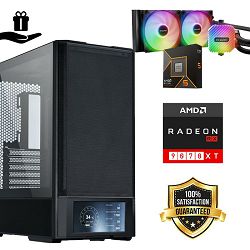FuturaIT Elite Gamer PC (AMD Ryzen 5 9600X, 32GB RAM, SSD 2TB, RX 9070XT, 750W, Midi ATX) Poklon 