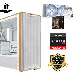 FuturaIT Elite Gamer PC (AMD Ryzen 5 9600X, 32GB RAM, SSD+HDD, RX 7900XTX, 1000W, Midi ATX) Poklon