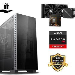 FuturaIT Elite Gamer PC (AMD Ryzen 5 9600X, 32GB RAM, SSD+HDD, RX 7900XT, 850W, Midi ATX) Poklon 