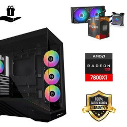 FuturaIT Elite Gamer PC (AMD Ryzen 7 5700X3D, 32GB RAM, SSD 1TB, RX 7800XT, 650W, Midi ATX) Poklon 