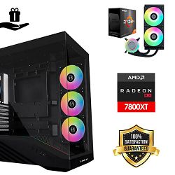 FuturaIT Elite Gamer PC (AMD Ryzen 7 5800X, 32GB RAM, SSD 1TB, RX 7800XT, 650W, Midi ATX) Poklon 