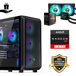 FuturaIT Elite Gamer PC (AMD Ryzen 7 5800X, 32GB RAM, SSD 2TB, RX 9070, 850W, Midi ATX) Poklon 