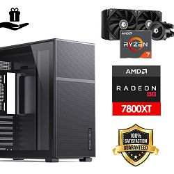 FuturaIT Elite Gamer PC (AMD Ryzen 7 5800X, 32GB RAM, SSD+HDD, RX 7800XT, 650W, Midi ATX) Poklon 